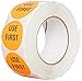TapeCase INVLBL-037 “Use First” Inventory Control Label in Red [Pack of 1000] - 2 in. Circular Label for Marking, Color Coding, Notating Inventory Items