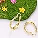 Juvel Jewelry Fashion Noble Style 14K Gold Plated Hoop Earrings 3 Circles Round Shape For Party