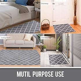 Asrug Moroccan Trellis Non-Slip Area Rug for Living Room Modern Design Carpet Mat for Entry, Patio, High Traffic Areas… 51gG2Cjo%2BFL