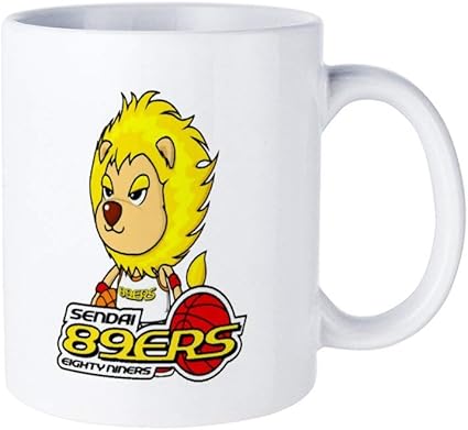 Amazon White Mug バスケ 仙台ers ティナ マスコット ライオン 変色マグコーヒーマグミルクカップホーム オフィス 顧客カップルギフト330 Ml耐久性のある耐熱水マグ Thelucky 水筒 マグボトル