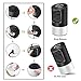 OVPPH Portable Air Conditioner Fan, Personal Fan Desk Fan Space Air Cooler Mini Table Fan Air Circulator Ultra-Quiet Purifier Cooling Fan with Handle and 7 Colors LED Lights for Home, Office, Dorm