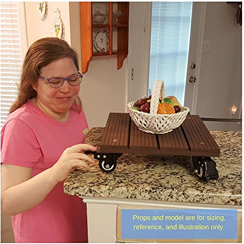 Big Blue Gardens 12" Heavy Duty Plant Caddy With 2" Wheels