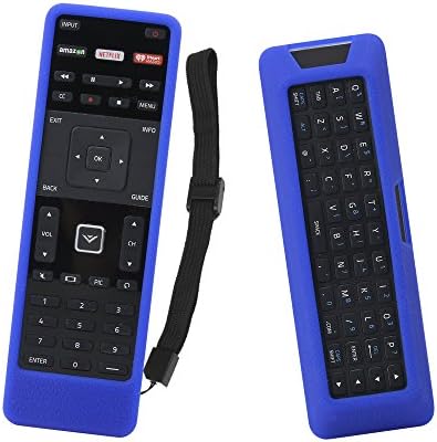SIKAI Remote Case for Vizio XRT500 Smart TV Remote [Eco-Friendly] Case for VIZIO Smart LCD LED TV Remote Control [Shock Proof] Silicone Cover for Vizio XRT500 Remote with Lanyard (Blue)