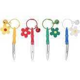 EXCEART Seam Ripper Keychain 4 Pcs Portable Seam Rippers for Sewing Thread Remover Cross-Stitch Sewing Remover Embroidery Tools Small Keychains for DIY Stitch Cutting