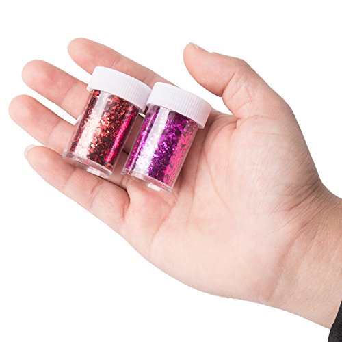 Wewin 12pcs Slime Supplies Glitter Powder Sequins ,Assorted Colors - Thumbnail 3