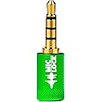 Mic-Lock 3.5mm for Headphone Port - Microphone Audio and Data Security - Privacy Protector for Laptops, Smartphones, Tablets, and Computers (Green, Single Pack)