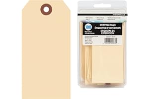 Merangue 100 Pack Manila Shipping Tags, Size 5, 4-3/4 Inch by 2-3/8 Inch (1024-4711-00-000)
