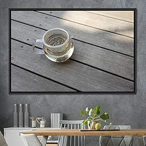 signwin Framed Canvas Wall Art Cup of Tea...