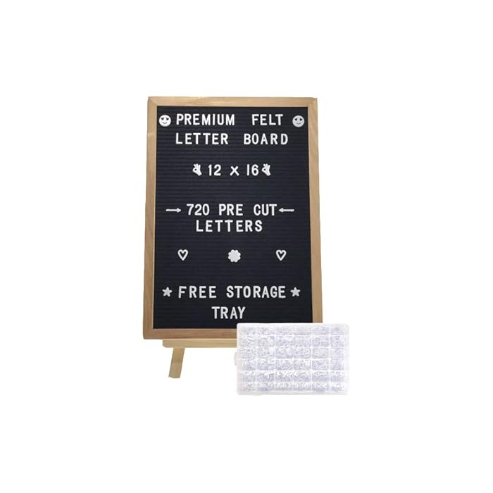 Buy Felt Letter Board 12x16720 PRECut Letters + Free Sorting Tray
