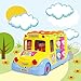 SGILE Activity Musical School Bus Xmas Gift Toy with Omni-directional Auto-Sensing Wheel, Multiple Games Light and Various Animal Sounds