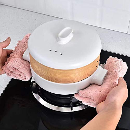 Kitchen Coral Velvet Dish Towel，Double-Sided Super Absorbent Dish Cloths， Household Cleaning Cloths(18-Pack)