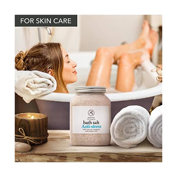 De-Stress-Bath-Salt-1300g-100-Natural-Pure-with-Essential-Oils-Rosemary-Juniper-Best-for-Good-Sleep-Relaxing-Calming-Body-Care-Beauty-Aromatherapy-Stress-Relief De-Stress Bath Salt 1300g - 100% Natural & Pure with Essential Oils Rosemary & Juniper - Best for Good Sleep - Relaxing…