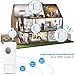 Wireless Doorbell Coolqiya Door Bell Chime with 2 Waterproof Transmitters and 3 Plug-in Receivers for Home 52 Ringtones