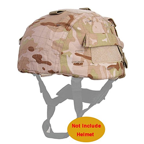 Military Helmet Accessory ATAIRSOFT Tactical Helmet Cover For MICH 2000 Ver2 /ACH Helmets - Black Ripstop Material ACH Helmet Cover Military Helmet Accessory ATAIRSOFT Tactical Helmet Cover For MICH 2000 Ver2 /ACH Helmets - Black Ripstop Material ACH Helmet Cover