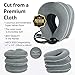 NeckFix Cervical Neck Traction Device ✮ Instant Neck Pain Remedy at Home ✮ Inflatable & Adjustable Neck Stretcher Collar Device - Gray