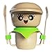 Cutest Ever Eco-Friendly Dinner Ware for Babies and Toddlers. Made with Rice Husks and No Plastic. (plate, bowl, cup, spoon, fork and non slip mat)