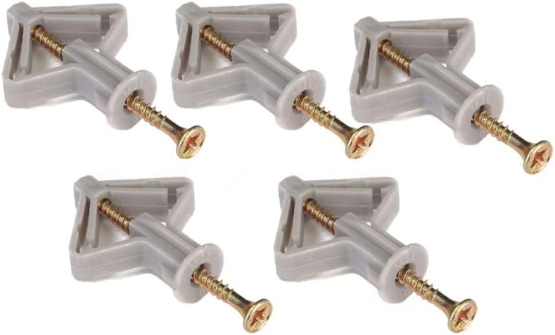 Plasterboard Hollow Wall Anchors Plugs & Screws Aircraft Expansion Tube Pipe Expansion Screw for Curtain Gypsum Board Wall Installation Fastener Hardware with Phillips Head Screw Kit 100/50Pcs