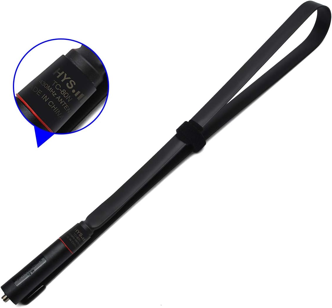 HYS Tactical/Foldable Antenna Dual Band 144/430Mhz SMA-Female Connector 31.5inch/800mm Antenna for Baofeng UV-5R Series, UV-82 Series, BF-F8HP Two Way Radio: Home Audio & Theater