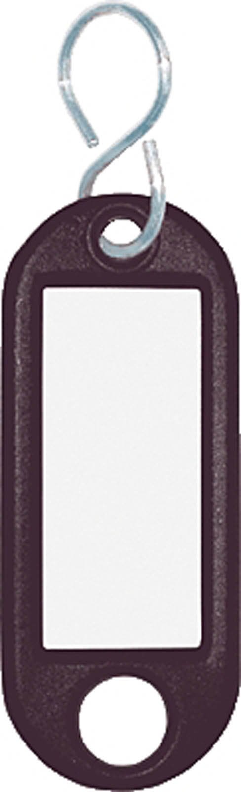 Wedo 262 103401 Key Ring Tag - Black (Pack of 10)