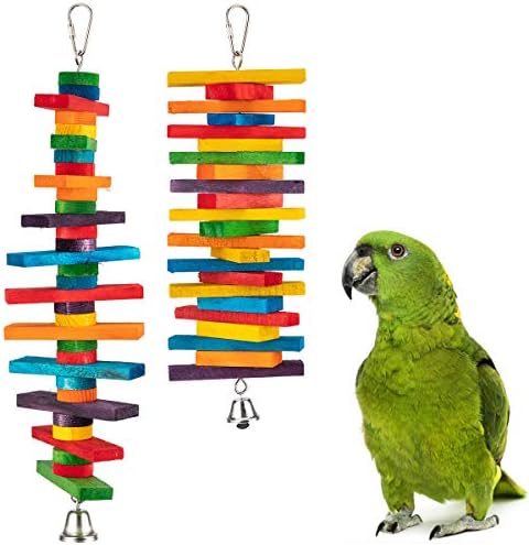 MEWTOGO 2Pcs Bird Parrot Chewing Sticks Toys