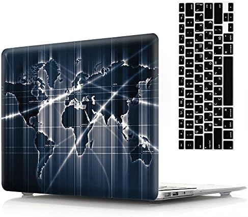 2016 Ver Macbook Pro 15'' Retina Case and Keyboard Cover Skin,AICOO 2-in-1 Beautiful Hard Case Cover Shell For Macbook Pro 15.4 (1707) With/Without Multi-Touch Bar &amp; Touch ID, Purple Green
