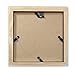 Golden State Art, 6x6 Square Picture Frame - Solid Wood with Real Glass - Display Picture 4x4 with Mat or 6x6 Without Mat - Black Photo Frame for Wall Decor, 3 Pack