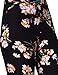 VIV Collection One Size Print Capri Leggings, Lily Black