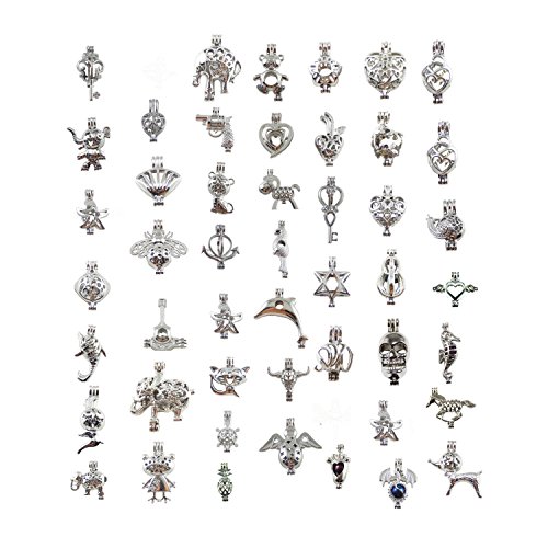 Julie Wang 50pcs Wholesale Bulk Silver Essential Oil Diffuser