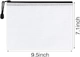 Umriox A5 Plastic Zip Folders 18Pcs Mesh Zipper Pouches File Wallets view 2