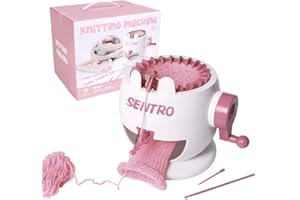 Umootek Sentro Knitting Machine, Knitting Board Rotating Double Loom,Smart Weaving Loom Round Knitting Machines, 22 Needles Knitting Machines Weaving Loom Kit for Adults and Kids