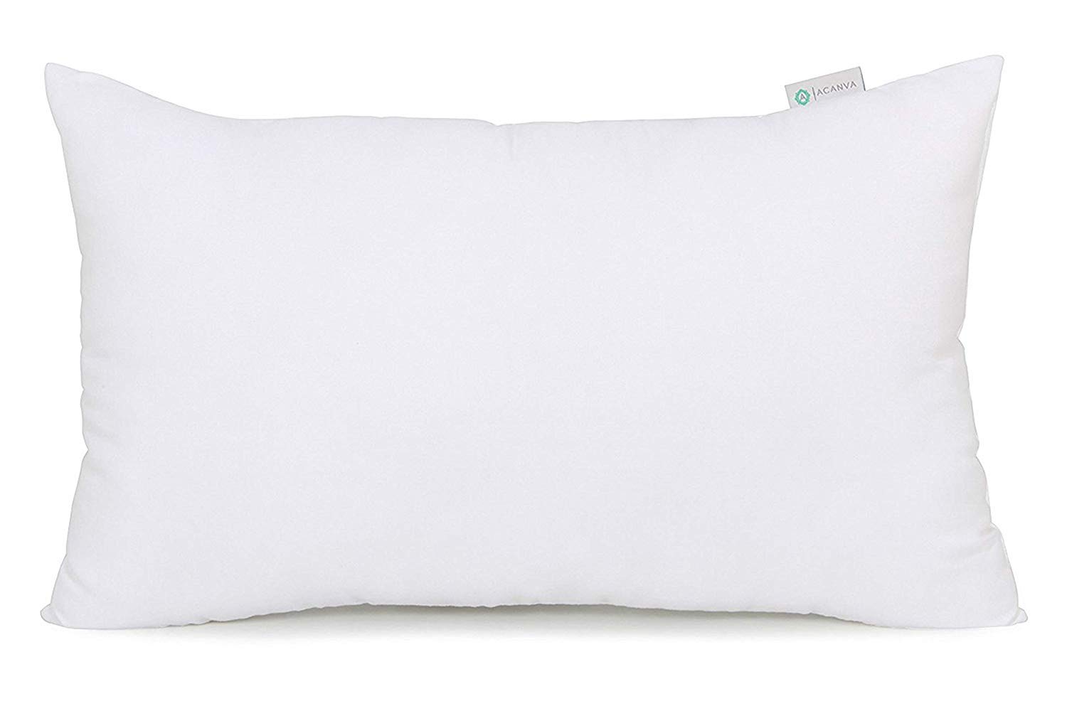 Photo 1 of Acanva Polyester Decorative Rectangle Throw Pillow Inserts, Hypoallergenic Form Stuffer Cushion Sham Filler, 16x26, White, 1 Count (Pack of 1)