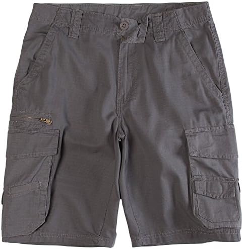 Subculture Men's Ripstop Cargo Shorts Size 30 - 40 Classic Fit Short (30, Gray)