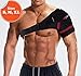 Support Shoulder Brace for Women and Men | 3-Size Shoulder Immobilizer Compression Sleeve to Protect Rotator Cuff + AC Joints | Prevent Injuries & Relieve Sprain Pain and Soreness Size M