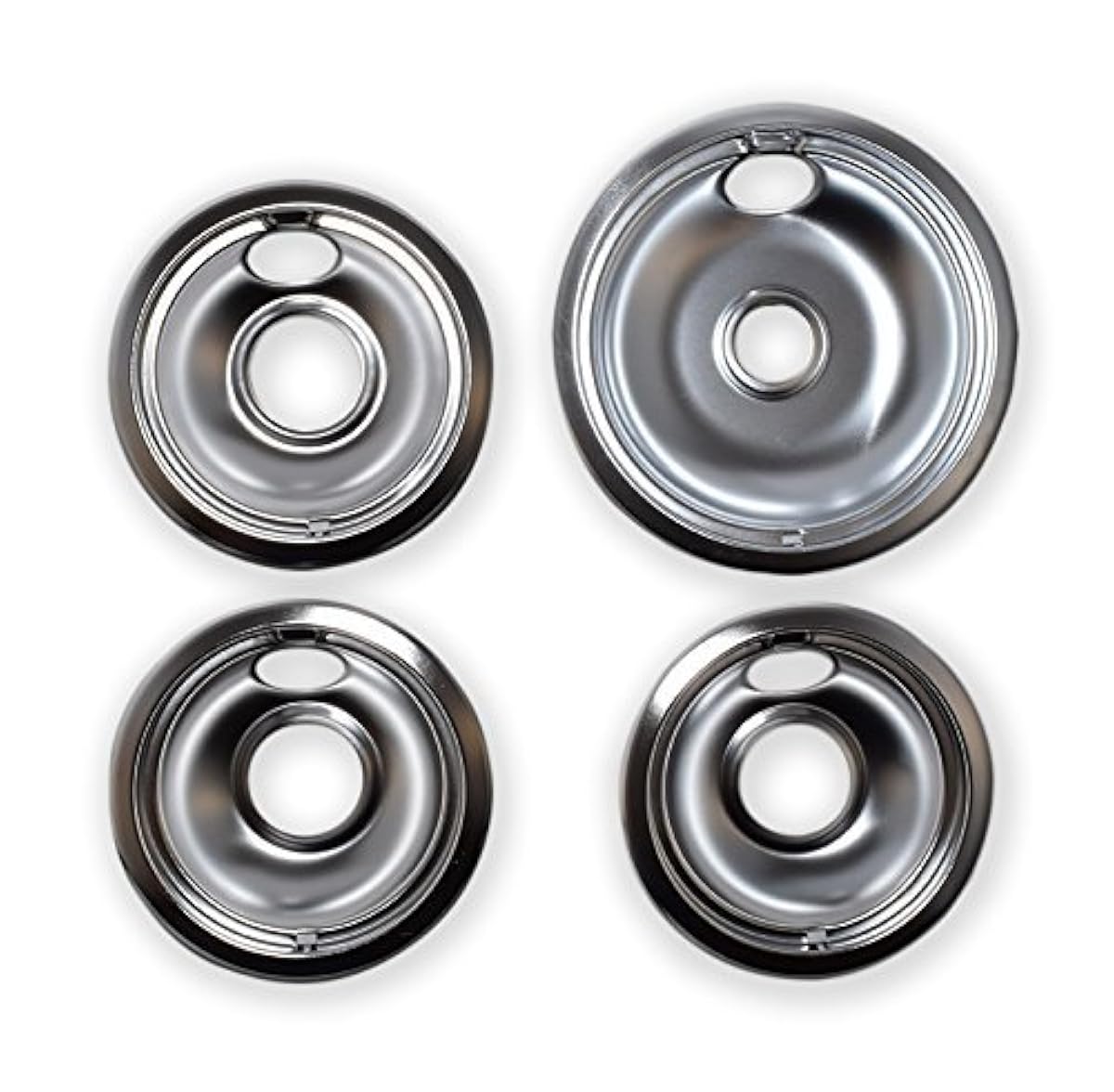 Chrome Drip Pans Replacement for Range Kleen 10124XZ Whirlpool