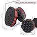 WORGATE Small Holes Magic Twist Hair Curling Sponge for Men Women Boys Afro Natural Hair Style Curler Wave Barber Coil Sponge Brush Kit Black 10mm
