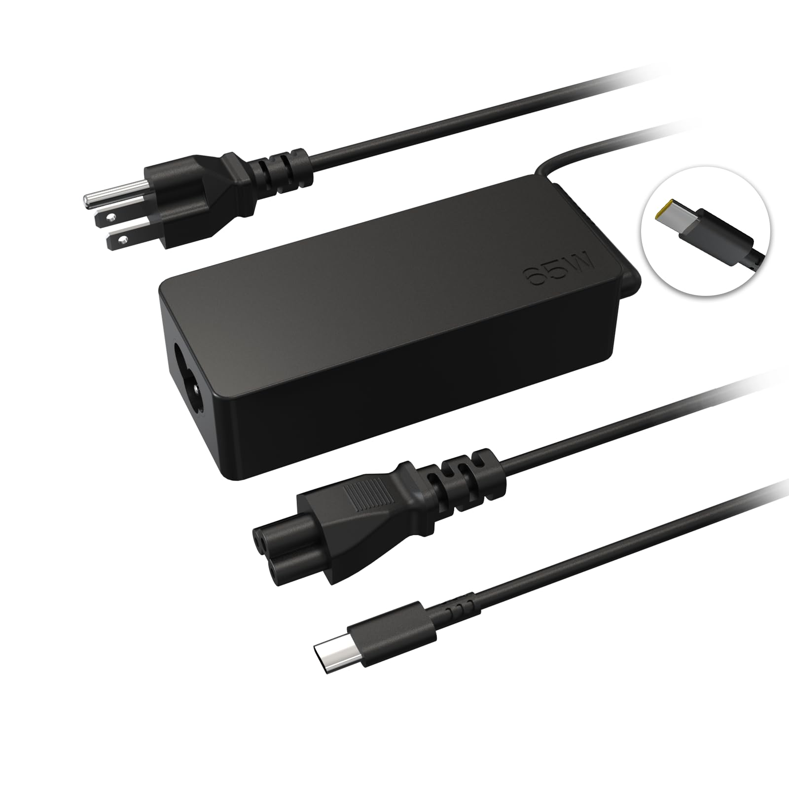 New Slim 65W Laptop Charger Fits for HP Laptop Charger USB C Computer Replacement, Envy x360/Elitebook x360/Spectre x360/Elite x2/Pavilion/Zbook/ProBook, Fast Type C Chromebook Power Cord Adapter