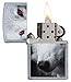 Zippo Red Eyed Wolf Pocket Lighter, Street Chrome