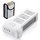 Powerextra 15.2V 4480mAh LiPo Intelligent Battery Replacement Battery + Battery Safe Bag for DJI Phantom 3 SE, Professional, Phantom 3 Advanced, Phantom 3 Standard, 4K Drones