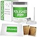 Polished All-Natural Jewelry Cleaner Kit - No Ammonia Jewelry Cleaning Solution, Polishing Cloth + 2 Anti Tarnish Bags | Safe on Skin, Made in USA, Diamond Ring Cleaner, Sapphire, Ruby, Gold Cleaner