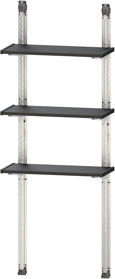 Keter Shelf Kit 100 3x 97cm Shelves Shed Storage 30kg Metal Reinforced
