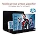 2019 Phone Screen Magnifier, 3D Smart Phone Screen Enlarger HD Movie Amplifier Foldable Cell Phone Holder Stand for iPhone Samsung Galaxy S7 and All other Mobile Phones