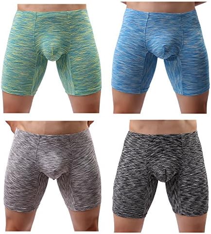 WEIJIGUOJI Men's Boxer Briefs Multi Pack Stretch Trunks Underwear