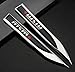 2pcs Auto car Dagger Fender Emblems Sticker Badge Decals fit for Black NISMO NEW