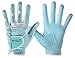 PGM Women's Golf Glove One Pair, Improved Grip System, Cool and Comfortable (Blue, M)