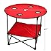 Picnic at Ascot Canvas Travel Folding Table, Red