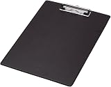 Q-Connect PVC Single Clipboard Foolscap Black KF01296 view 1
