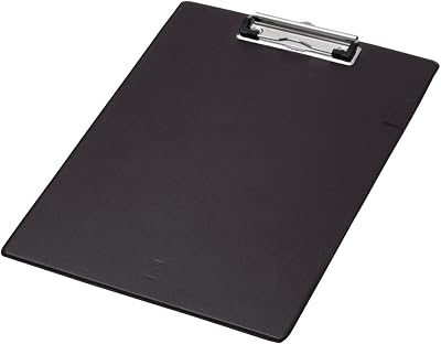 Q-Connect PVC Single Clipboard Foolscap Black KF01296