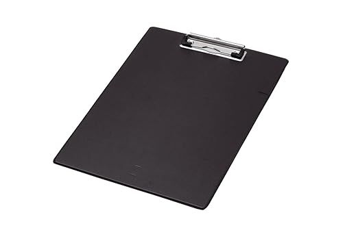 Q-Connect PVC Single Clipboard Foolscap Black KF01296