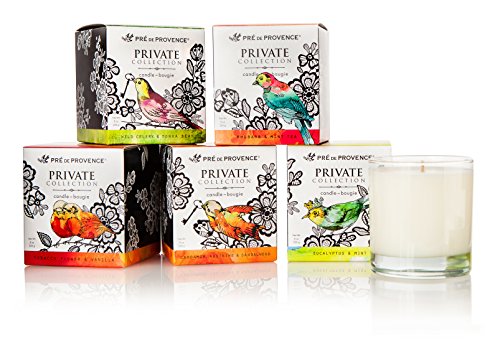 Pre de Provence Private Collection Fragrant Candle - Eucalyptus and Mint