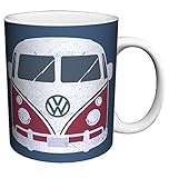 Volkswagen VW Camper Van Vintage Illustrated Car Art Porcelain Gift Coffee (Tea, Cocoa) 11 Oz. Mug